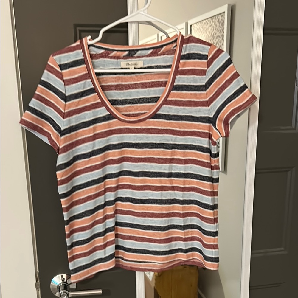 Madewell Striped Women's Top - Red, Blue, White